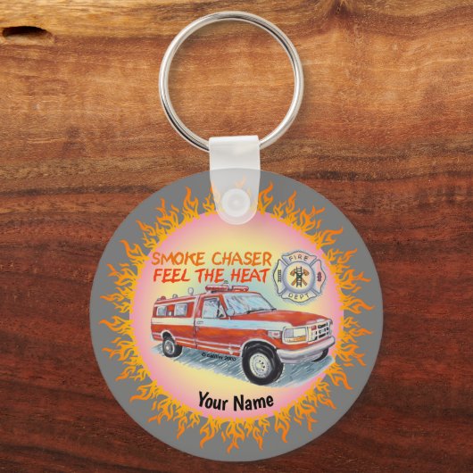 Smoke Chaser brandweerman sleutelhangers (Voorkant)