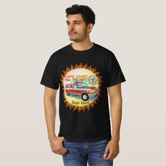 Smoke Chaser Firefighter T-shirt (Voorkant volledig)