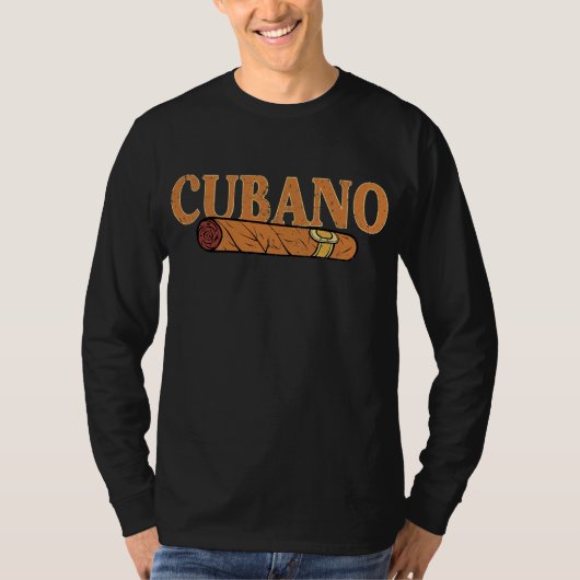 Smoke Cubano Cuban Cigar Tees for Smoker Boy Men (Voorkant)