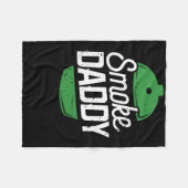 Smoke Daddy Green Egg Pitmaster Dad BBQ Grill Fleece Deken (Voorkant (Horizontaal))