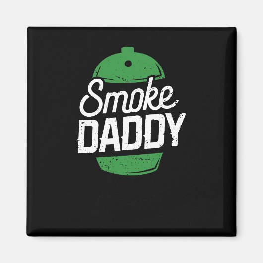 Smoke Daddy Green Egg Pitmaster Dad BBQ Grill Magneet (Voorkant)