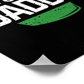 Smoke Daddy Green Egg Pitmaster Dad BBQ Grill Poster (Hoek)