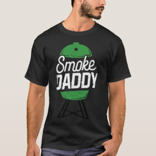 Smoke Daddy Green Egg Pitmaster Dad BBQ Grill T-shirt