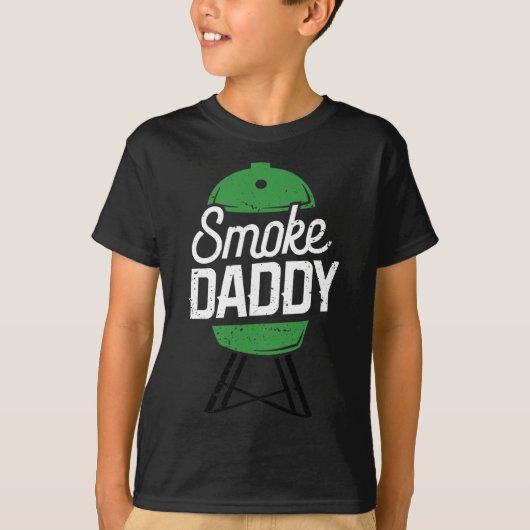 Smoke Daddy Green Egg Pitmaster Dad BBQ Grill T-shirt (Voorkant)