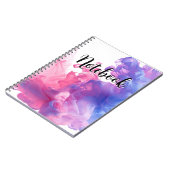 Smoke Diffuse Pink and Purple Notitieboek (Linkerzijde)