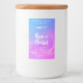 Smoke Flame Pink Zelfgemaakte Kaars Product Verpak Voedselcontainer Etiket (Voorkant)