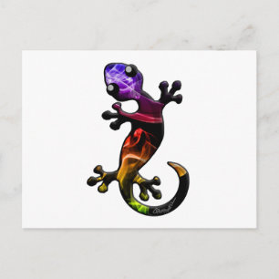 Smoke Gecko Lizard Briefkaart