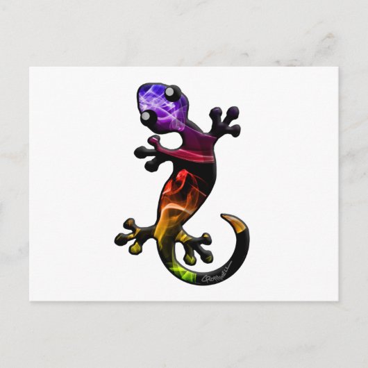 Smoke Gecko Lizard Briefkaart (Voorkant)
