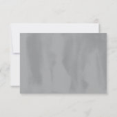 Smoke Grey Waterverf Dip Wedding RSVP Kaart (Achterkant)