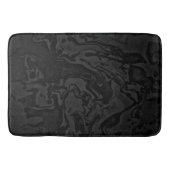 Smoke monochrome black swirls badmat (Voorkant)