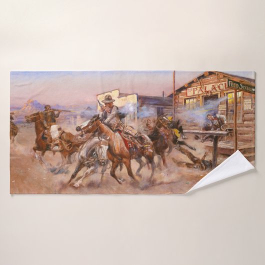 Smoke of a. 45, 1908 by Charles Marion Russell Badhanddoek (Badhanddoek)