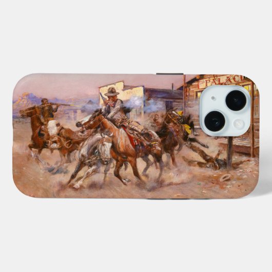 Smoke of a. 45, 1908 by Charles Marion Russell Case-Mate iPhone Case (Achterkant (horizontaal))