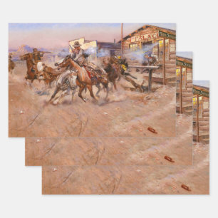 Smoke of a. 45, 1908 by Charles Marion Russell Inpakpapier Vel