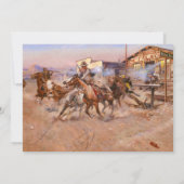 Smoke of a. 45, 1908 by Charles Marion Russell Kaart (Achterkant)