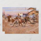 Smoke of a. 45, 1908 by Charles Marion Russell Kaart (Voorkant / Achterkant)