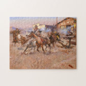 Smoke of a. 45, 1908 by Charles Marion Russell Legpuzzel (Horizontaal)