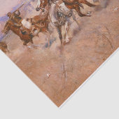 Smoke of a. 45, 1908 by Charles Marion Russell Tissuepapier (Detail)