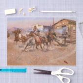 Smoke of a. 45, 1908 by Charles Marion Russell Tissuepapier (Craft)