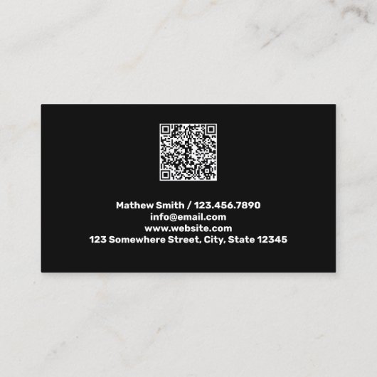 Smoke Shop QR Visitekaartje (Achterkant)