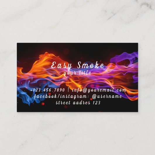 Smoke Shop Visitekaartjes (Achterkant)