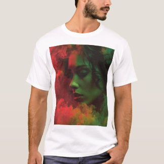 Smoke Signal – Dreamlight Profile in Red and Green T-shirt