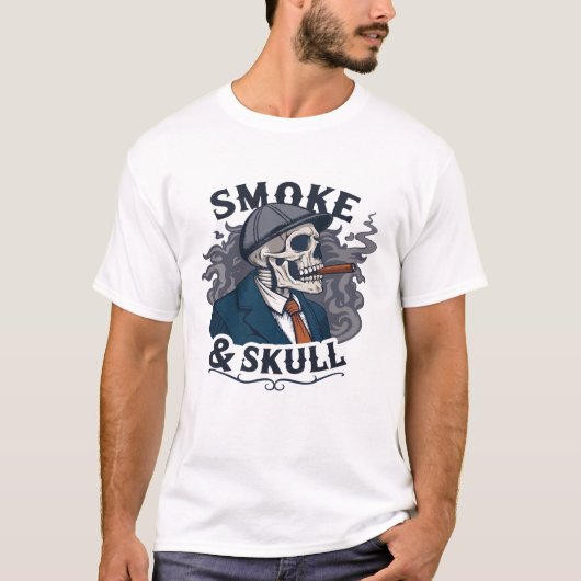  "Smoke & Skull – Dark Aesthetics, Fierce Attitude T-shirt (Voorkant)