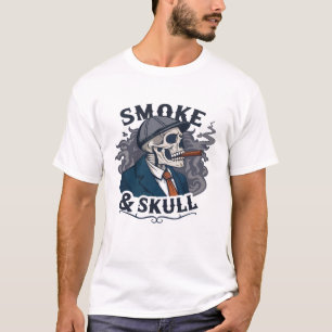 "Smoke & Skull – Donkere Esthetiek, Felle Attitud T-shirt