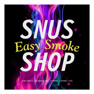 Smoke Vape Shop Zakelijke benodigdheden Tuinvlag Perfect Poster