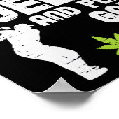 Smoke Weed Play Golf Golfing Thc Golfer Stoner  Poster (Hoek)