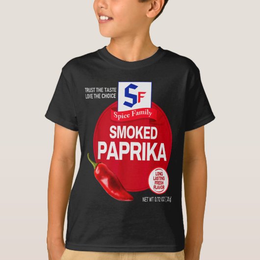 Smoked Paprika Halloween Sce Costume Group Matchin T-shirt (Voorkant)