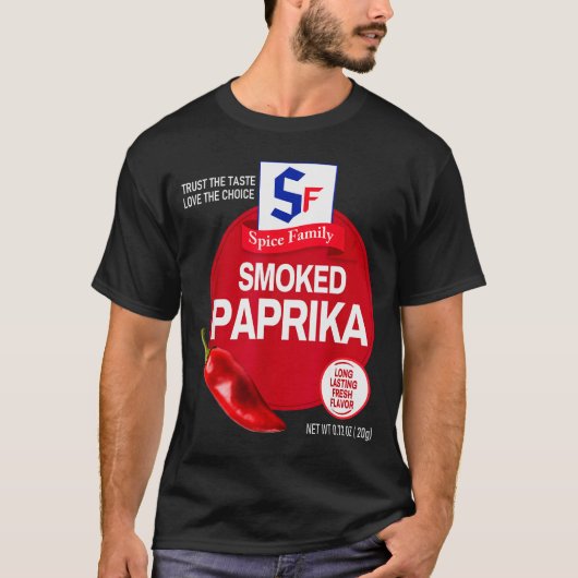 Smoked Paprika Halloween Sce Costume Group Matchin T-shirt (Voorkant)