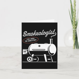 Smokeologist BBQ Dad Funny Smoking Meat Smoker RBE Kaart
