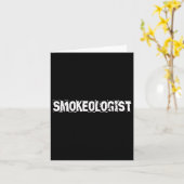 Smokeologist Funny Grilling Pitmaster BBQ Kaart (Gele Bloem)