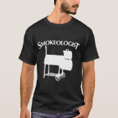 Smokeologist Grappige BBQ Roker Grill Voor Mannen  T-shirt (Voorkant)