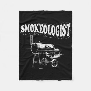 Smokeologist - Grappige Pitmaster BBQ Roker Grille Fleece Deken