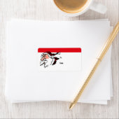 Smoker Santa Gift-labels hoesten Etiket (Insitu)