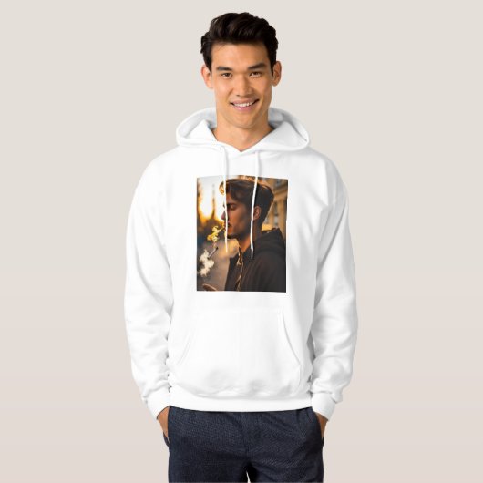 Smoker Vibe Pullover Hoodie | Vet Streetwear voor (Voorkant volledig)