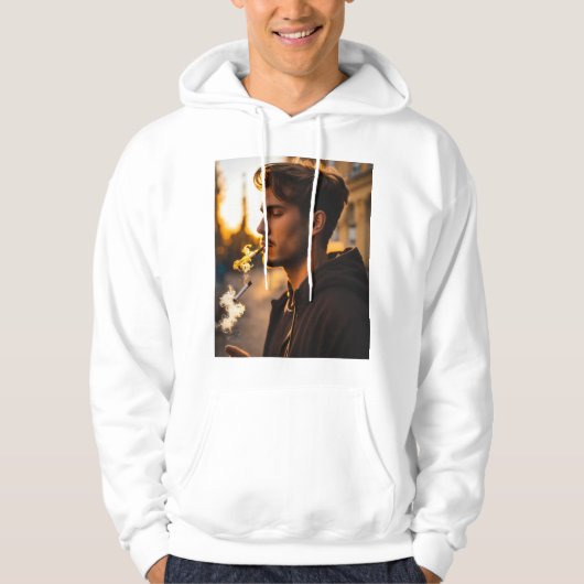 Smoker Vibe Pullover Hoodie | Vet Streetwear voor (Voorkant)