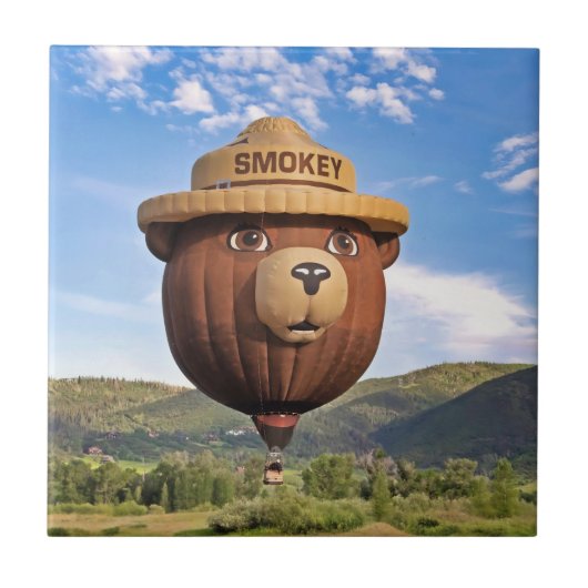 Smokey Bear in Colorado Tegeltje (Voorkant)