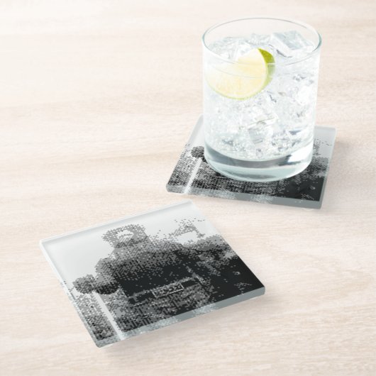 Smokey Beer Glazen Onderzetter (Schuin)