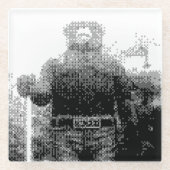 Smokey Beer Glazen Onderzetter (Voorkant)