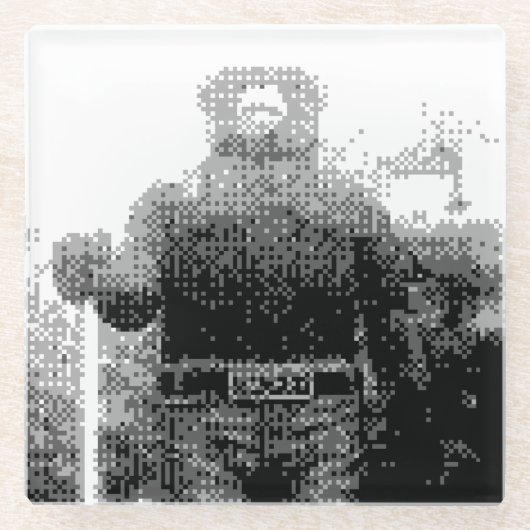 Smokey Beer Glazen Onderzetter (Voorkant)