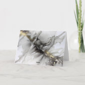 Smokey Black Grey Gold Hartelijk dank voor uw kaar Bedankkaart (Achterkant)