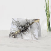 Smokey Black Grey Gold Hartelijk dank voor uw kaar Bedankkaart (Voorkant)