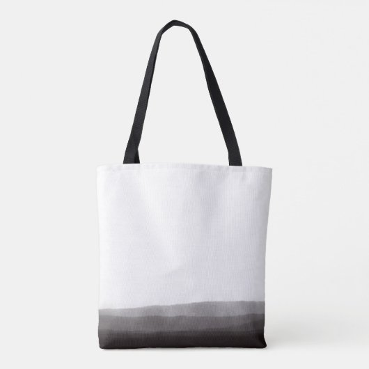 Smokey Black Watercolor Tote Bag (Achterkant)