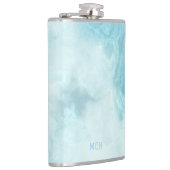 Smokey Blue Marble Monogram Heupfles (Rechts)