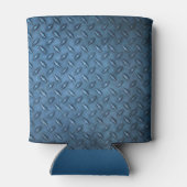 Smokey Blue Metal Afbeelding Aangepaste naam toevo Blikjeskoeler (Achterkant)