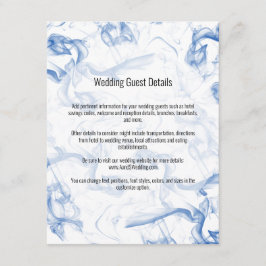 Smokey Blue Mist Wedding Details Enclosure Kaart