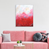 Smokey Crimson Canvas Afdruk (Insitu (Woonkamer))