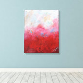 Smokey Crimson Canvas Afdruk (Insitu (Houten vloer))